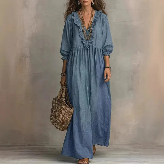 Liora Ruffle Maxi Dress