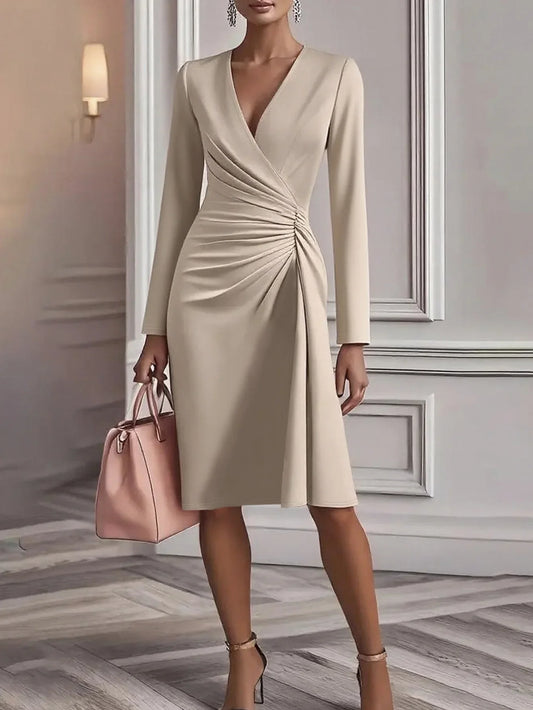 Valencia Wrap Wedding Guest Midi Dress