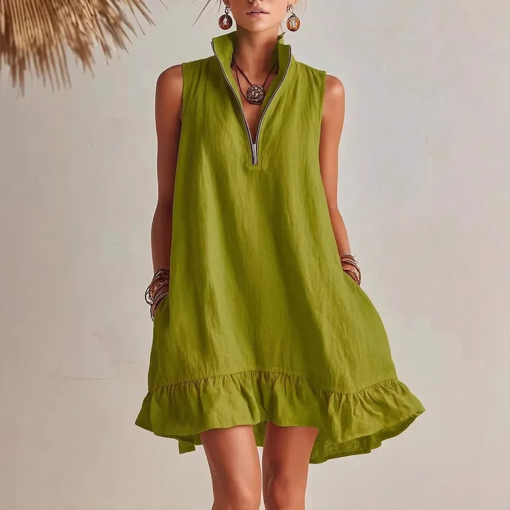 Shelby Ruffle Hem Mini Dress