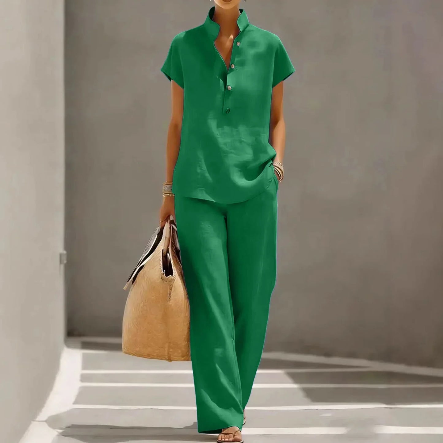 Nikkie Breathable Linen Matching Set