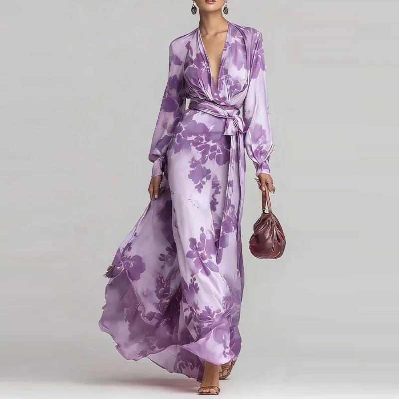 Eleanor Floral Chiffon Maxi Dress