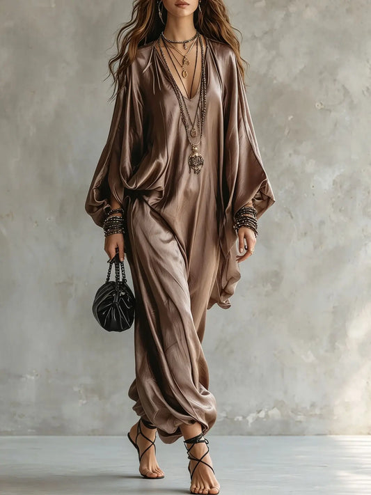 Solana Satin Wide Leg Jumpsuit