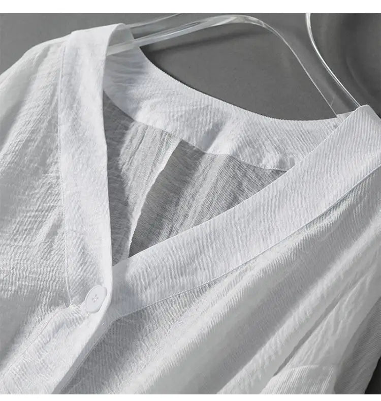 Georgia Summer Linen Blouse
