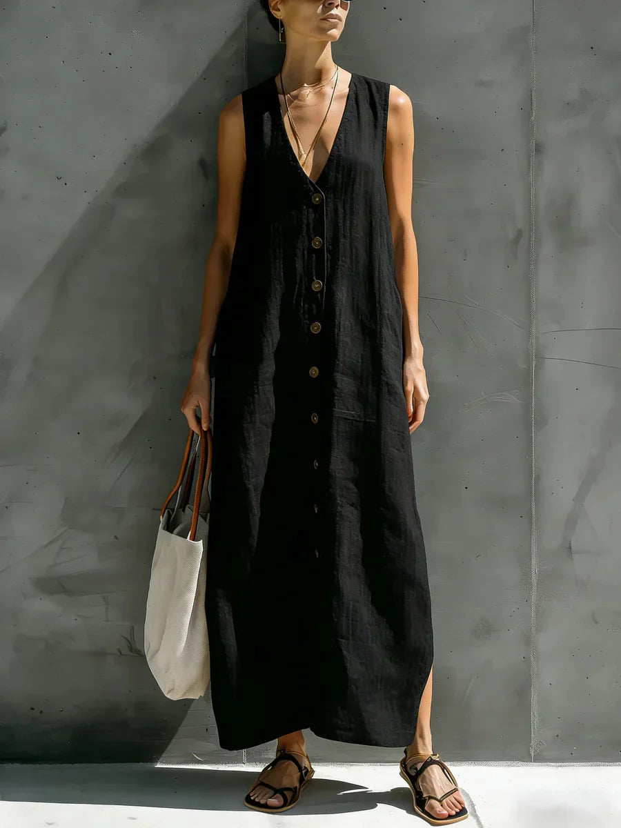 Gemma Linen Long Sundress