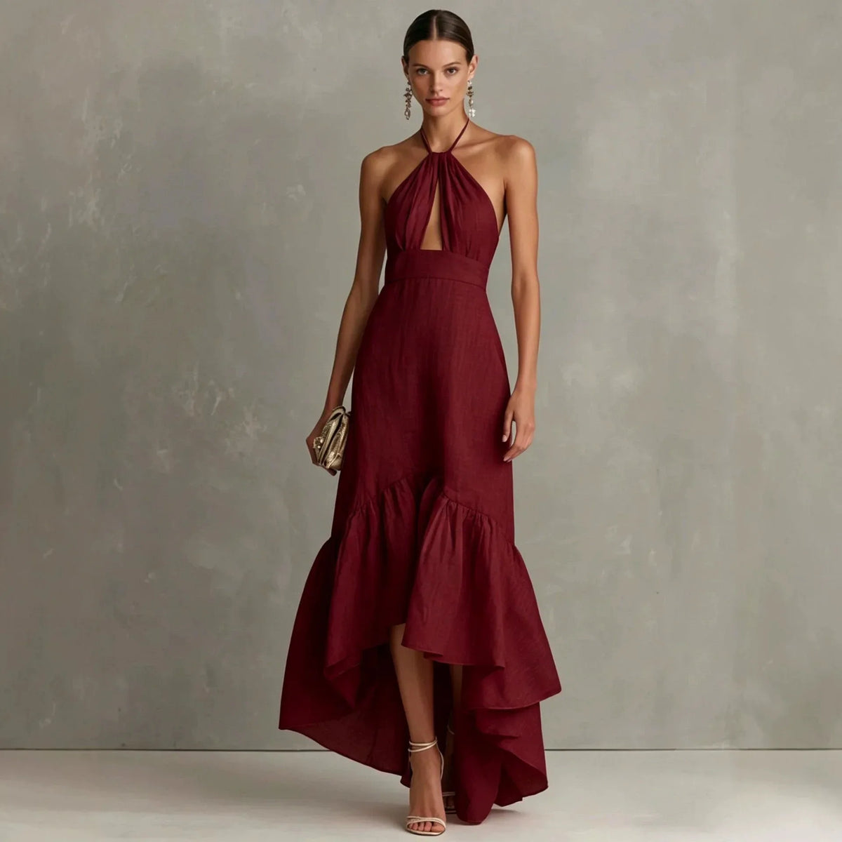 Bethany Halter Wedding Guest Dress