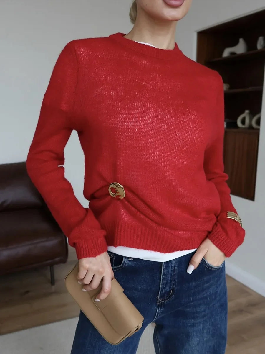 Luciana Mohair Knit Sweater