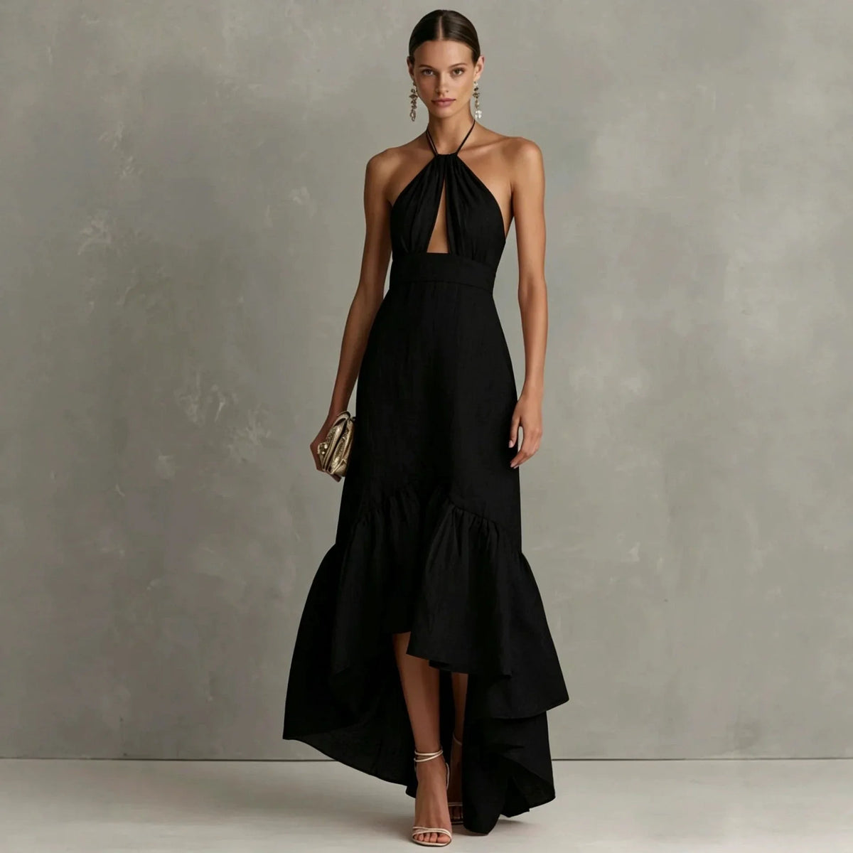Bethany Halter Wedding Guest Dress