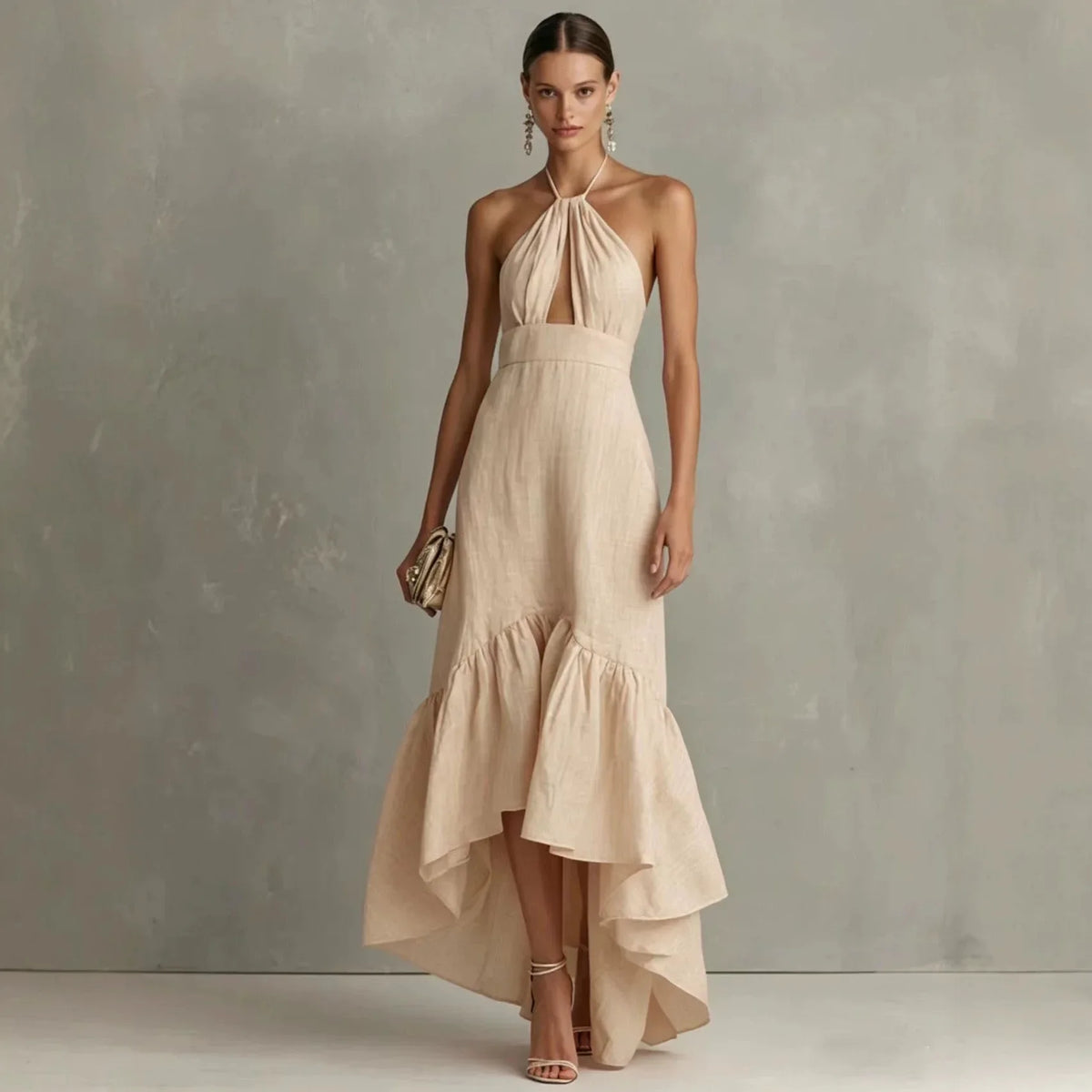Bethany Halter Wedding Guest Dress