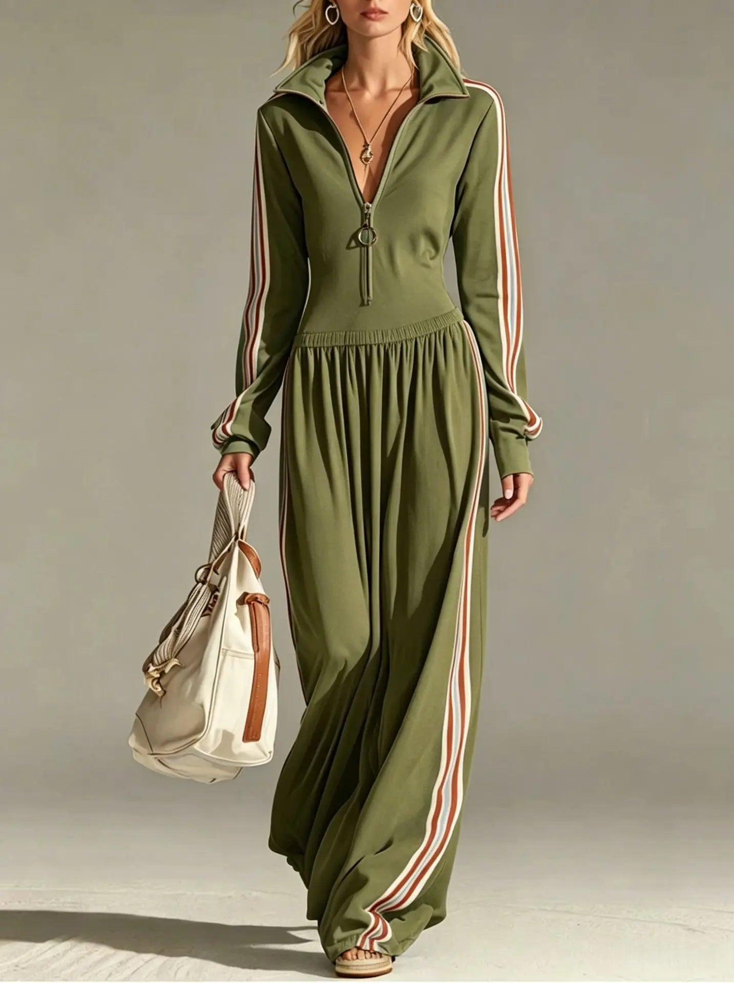 Eloise Activewear Stripe Jumpsuit
