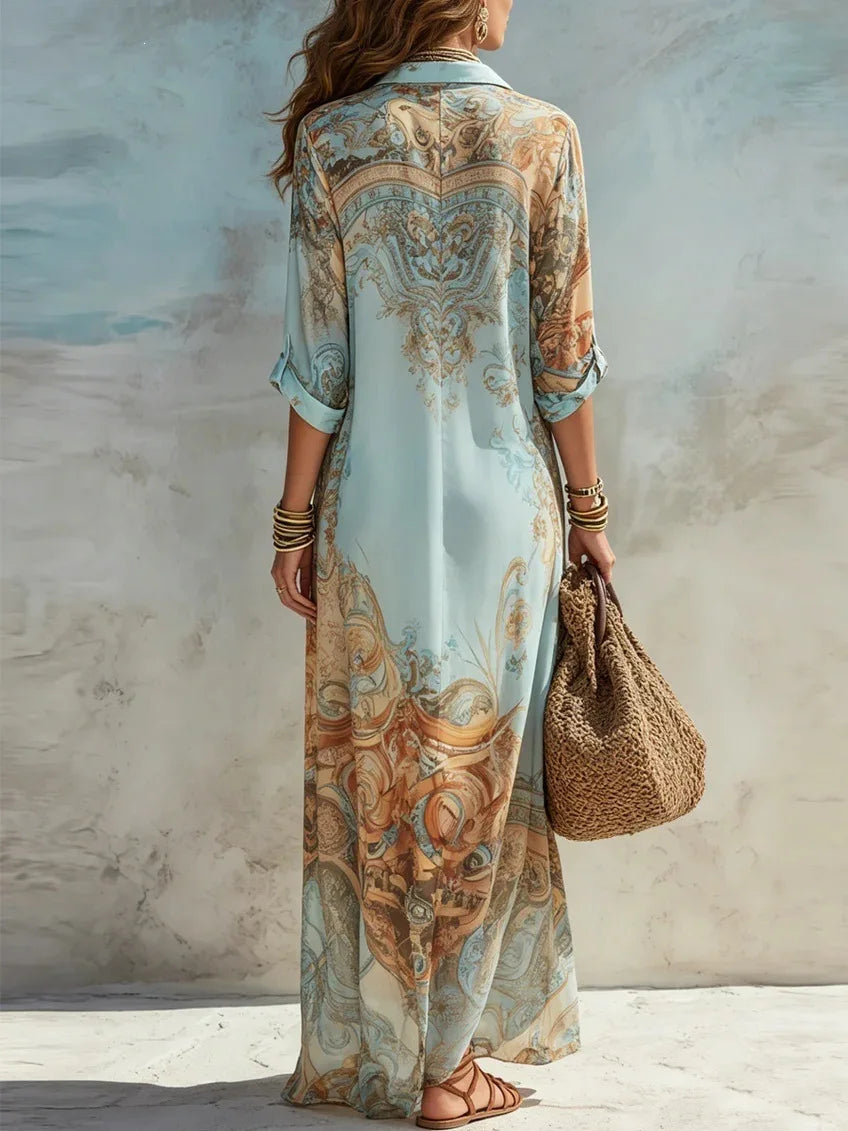 Anabella Elegant Boho Maxi Dress