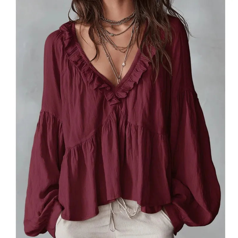 Delany Ruffle Blouse