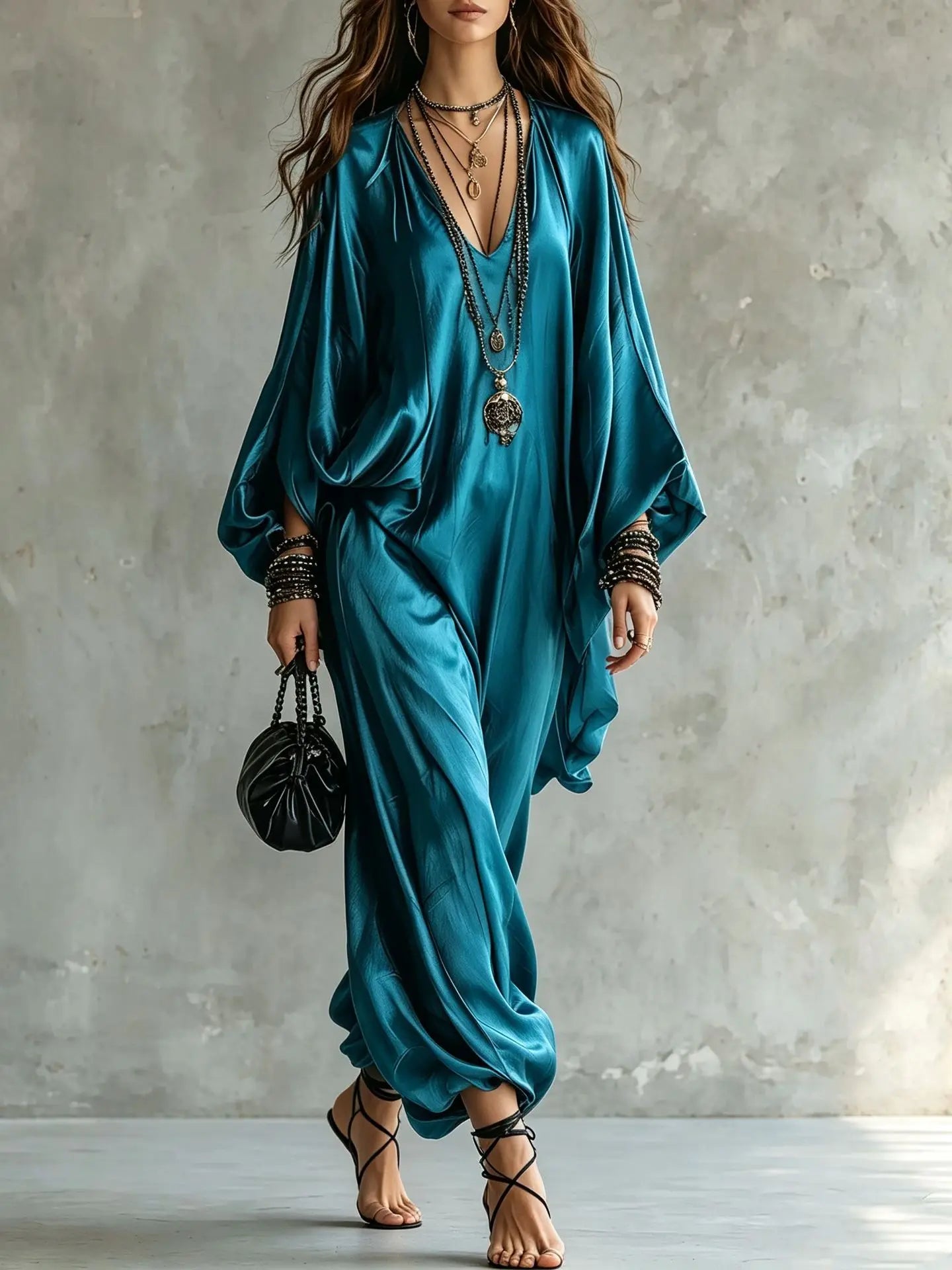 Solana Satin Wide Leg Jumpsuit