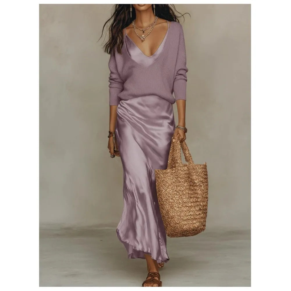 Adele Silk Skirt Set