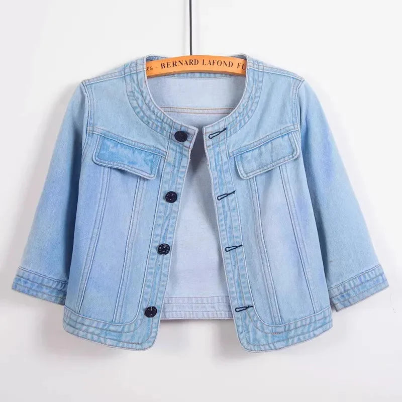 Yasmin Cropped Denim Jacket