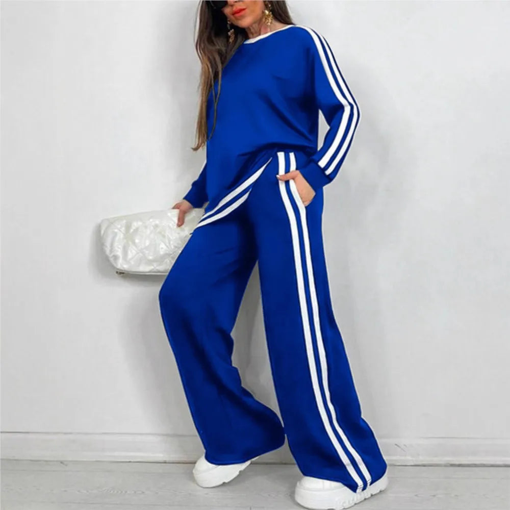 Danica Sports Stripe Lounge Set