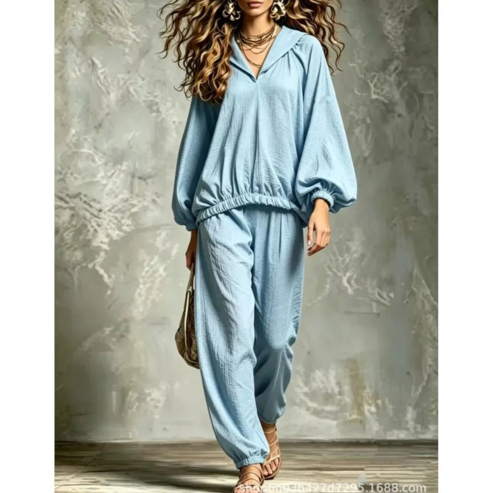 Emery Lantern Sleeve Lounge Set
