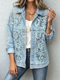 Yaleena Lace Denim Jacket