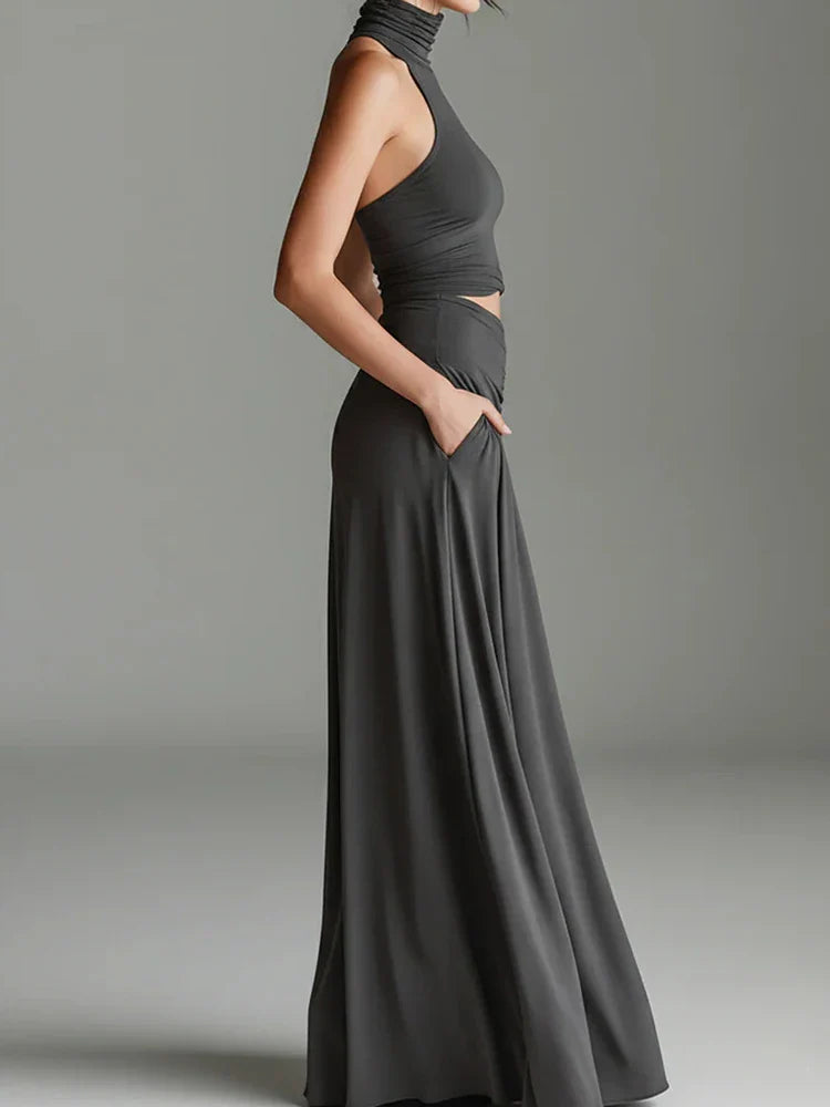 Solene Flowy Maxi Skirt Set