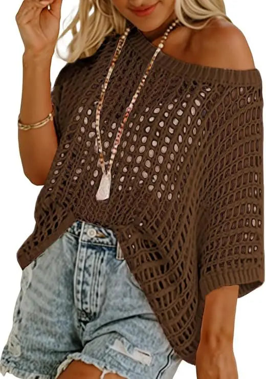 Maria Open Knit Sweater