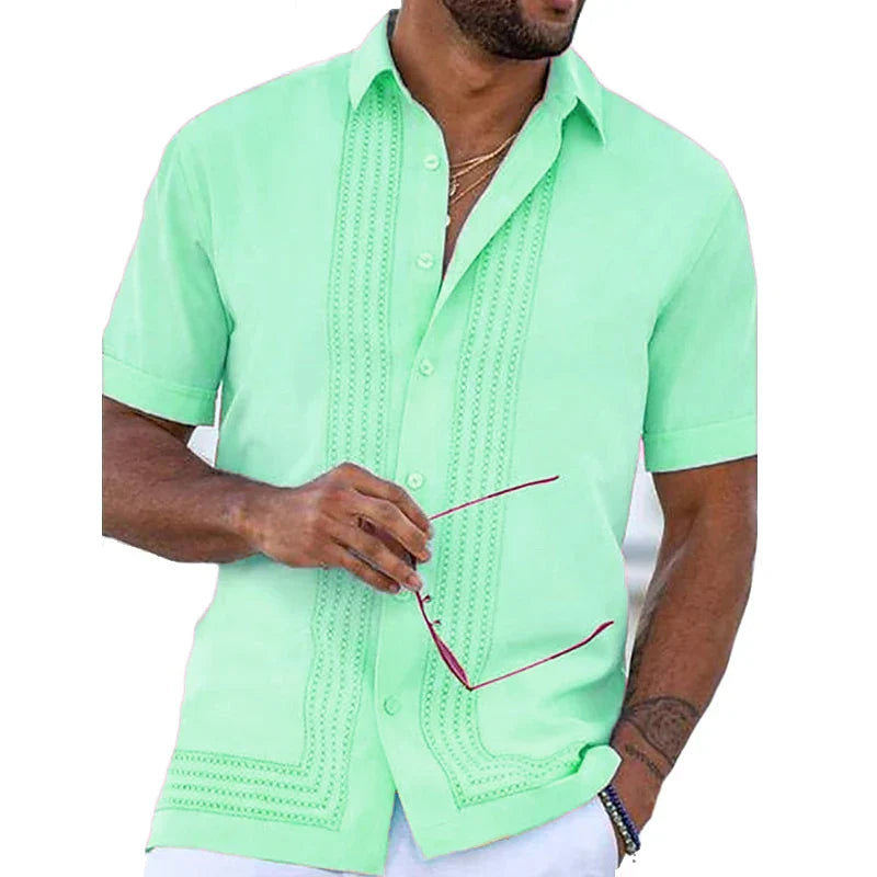 Hendrix Embroidered Button Down Shirt