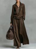 Harper Relaxed Wide Leg Pant Set