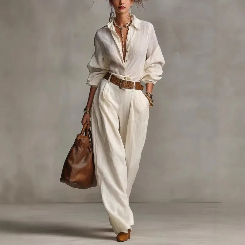 Avleena Button Down Lounge Set