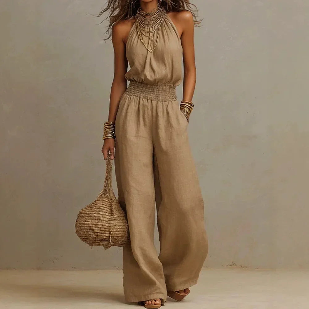 Celeste Flowing Wide Leg Jumpsuit