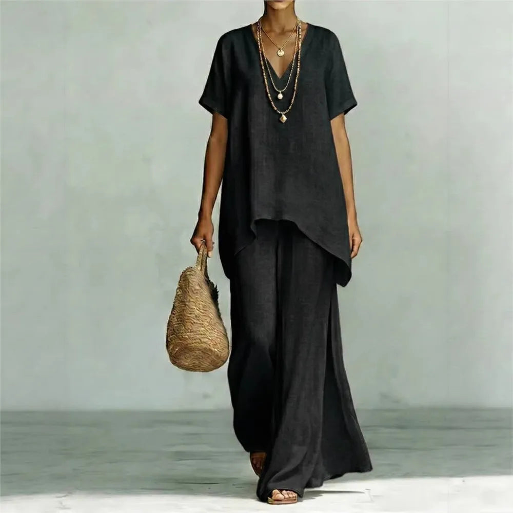 Madona Linen Two Piece Set