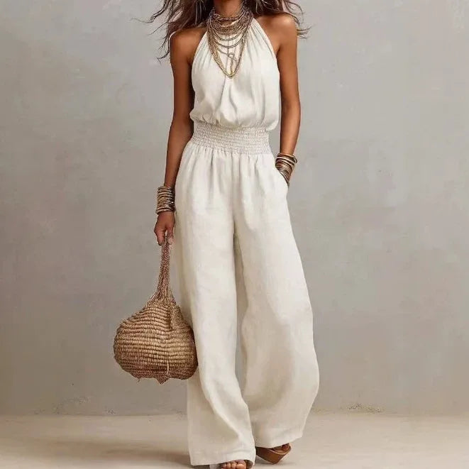 Celeste Flowing Wide Leg Jumpsuit