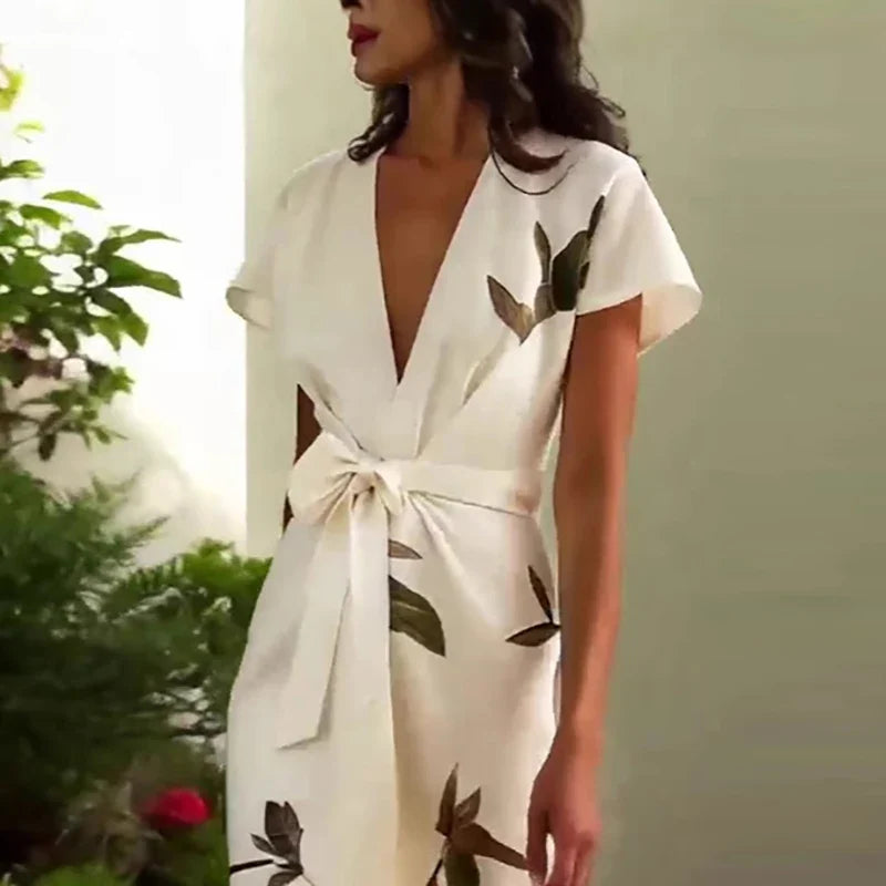 Amanda Tie Waist Midi Dress