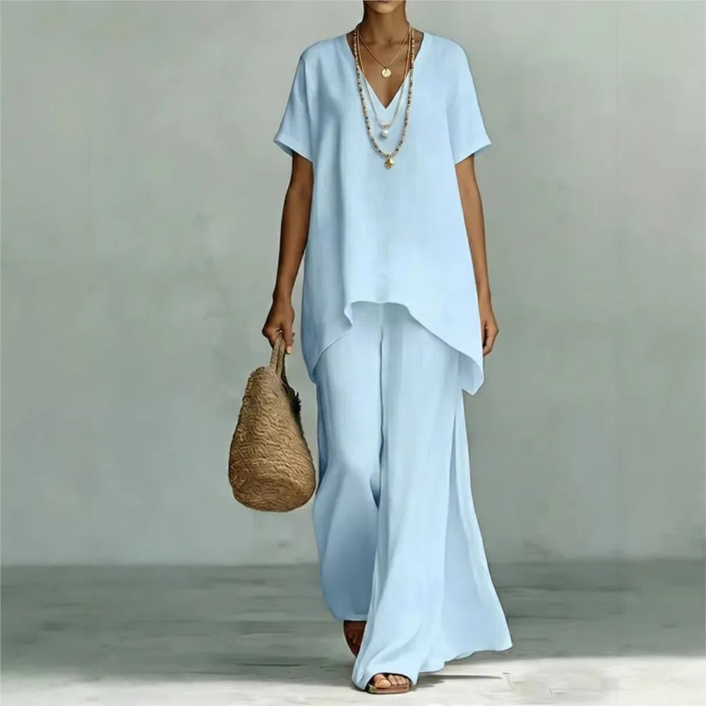 Madona Linen Two Piece Set