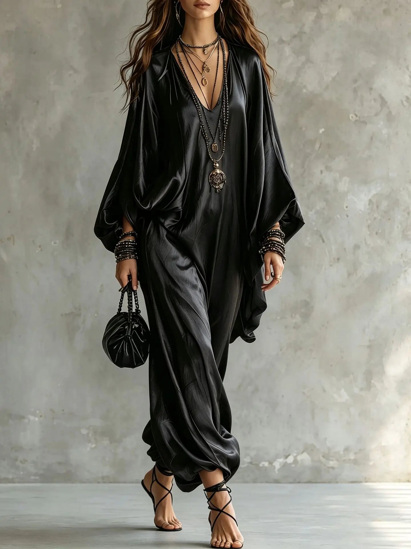 Solana Satin Wide Leg Jumpsuit