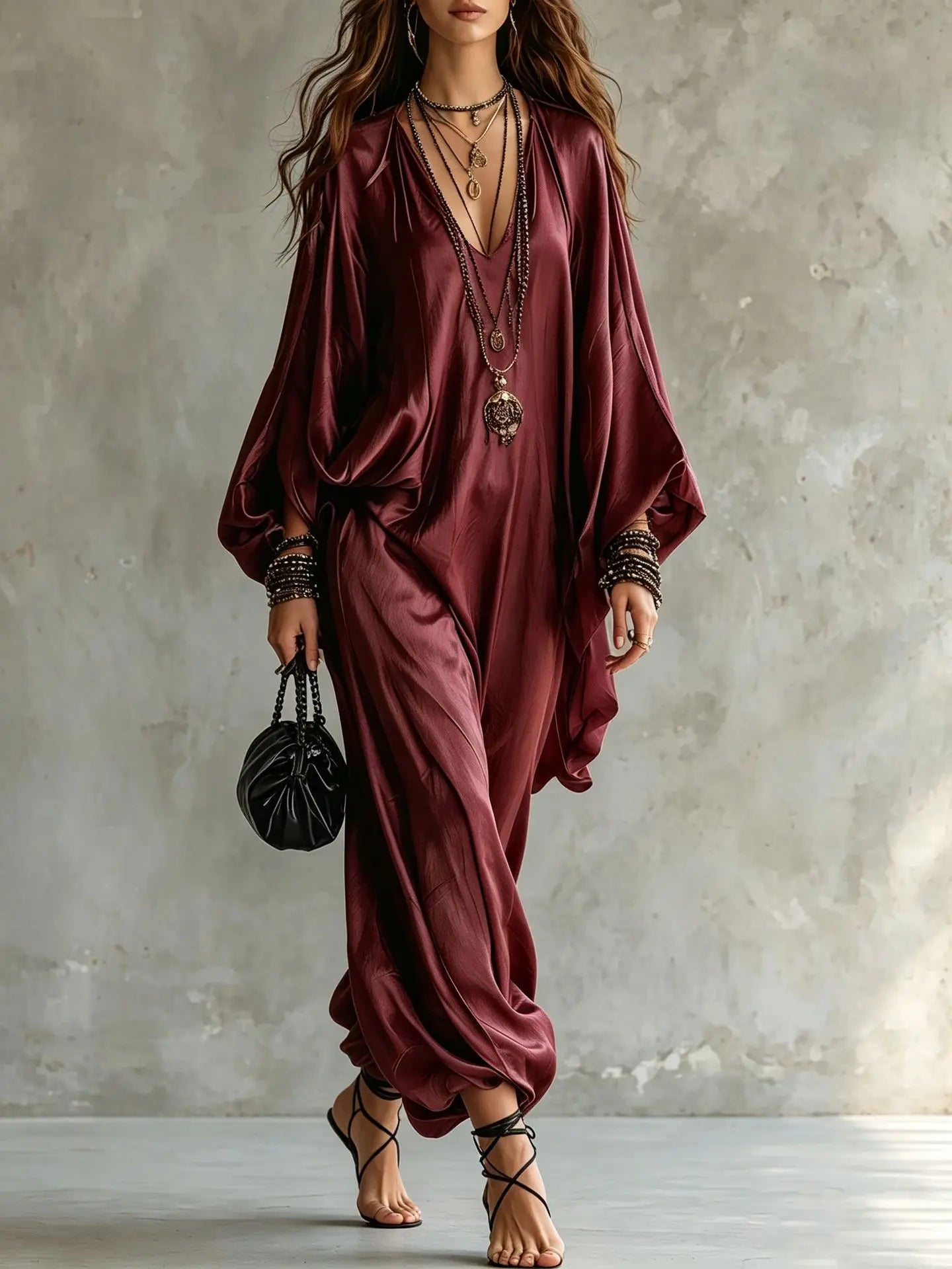 Solana Satin Wide Leg Jumpsuit