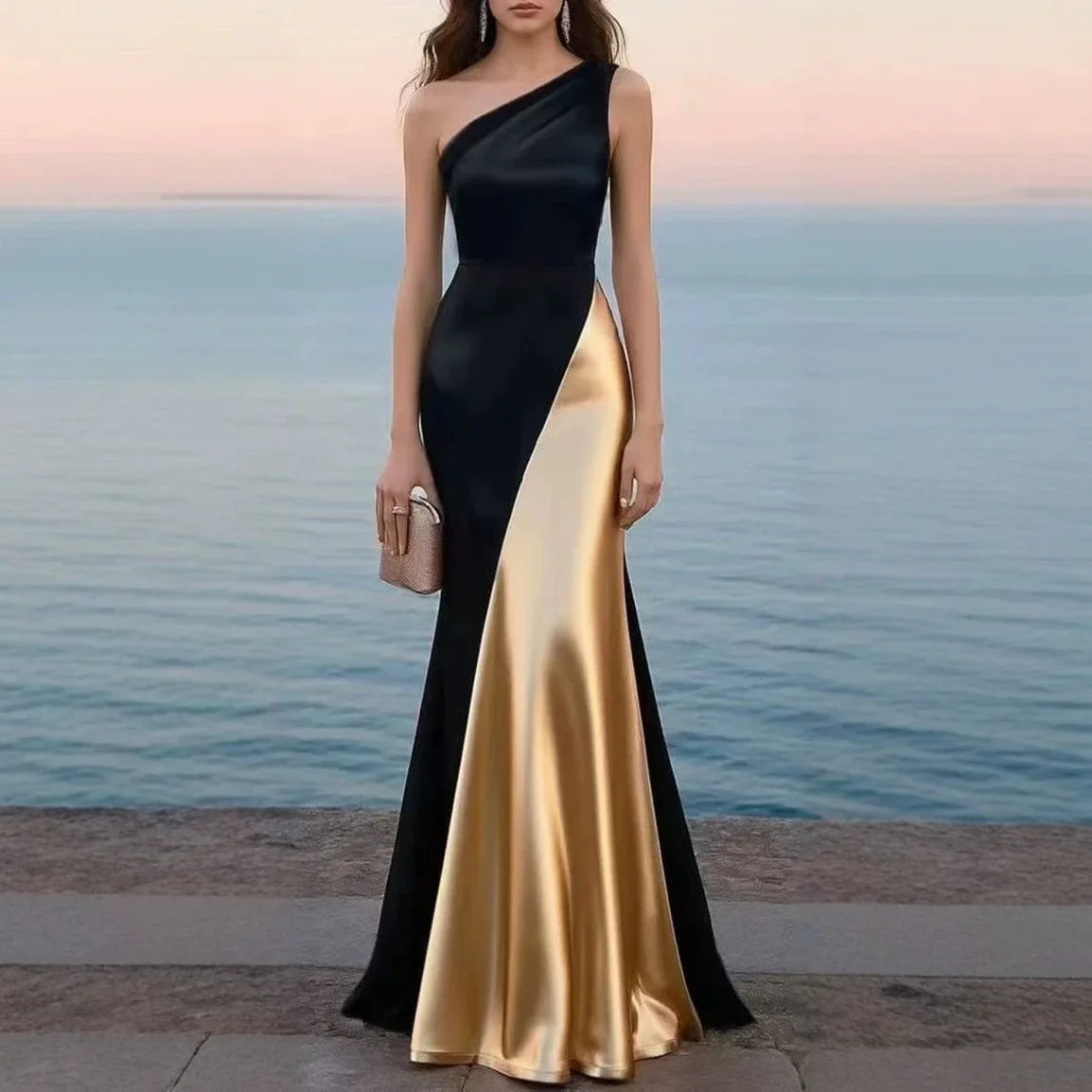 Quinn Satin Wedding Guest Dress