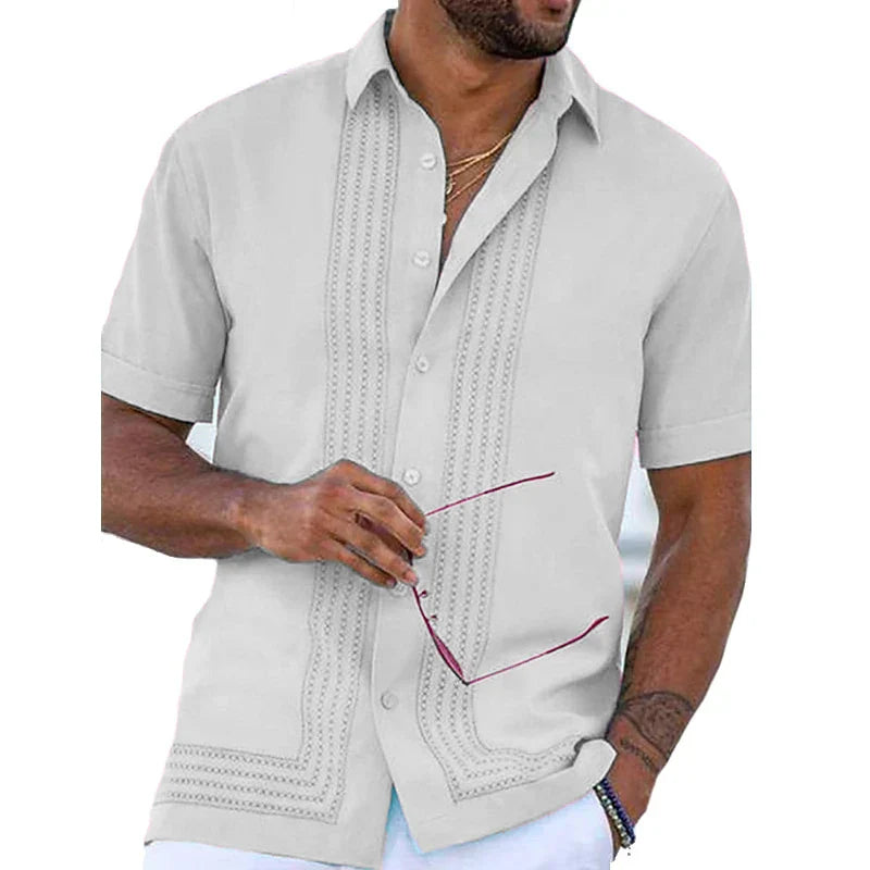 Hendrix Embroidered Button Down Shirt