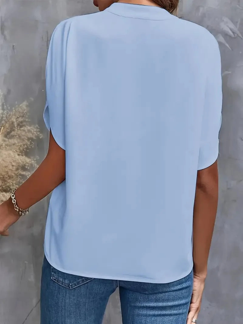 Clarke Silk Drape Blouse