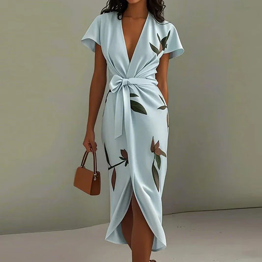 Amanda Tie Waist Midi Dress