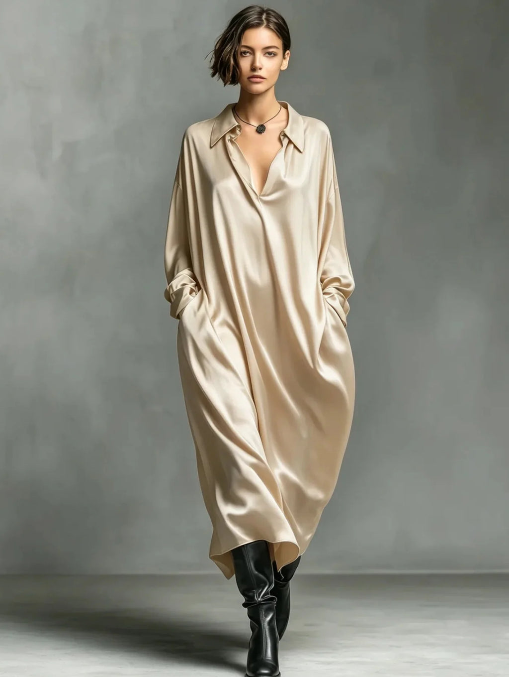 Solane Soft Drape Maxi Dress