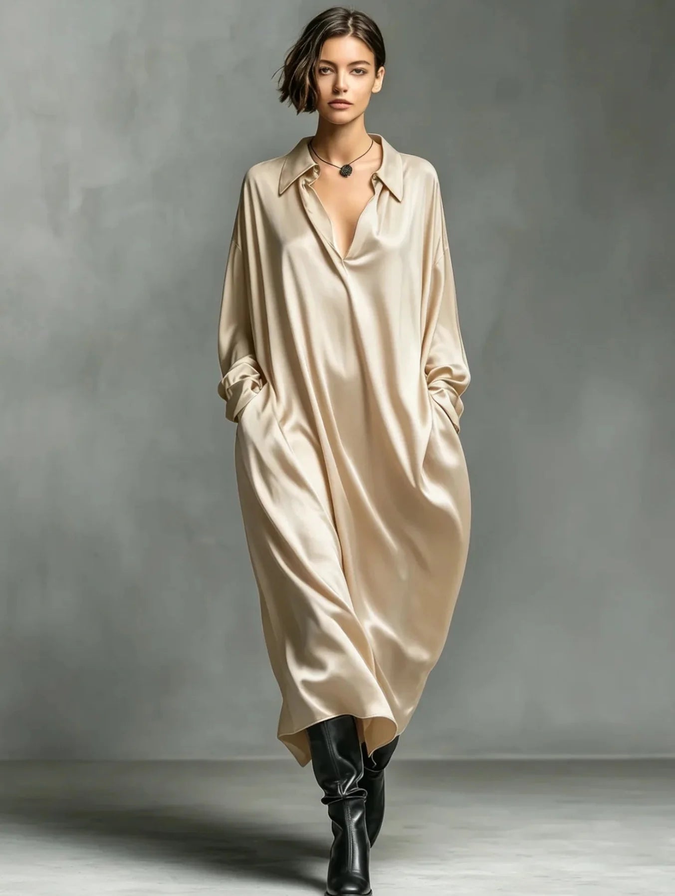 Solane Soft Drape Maxi Dress