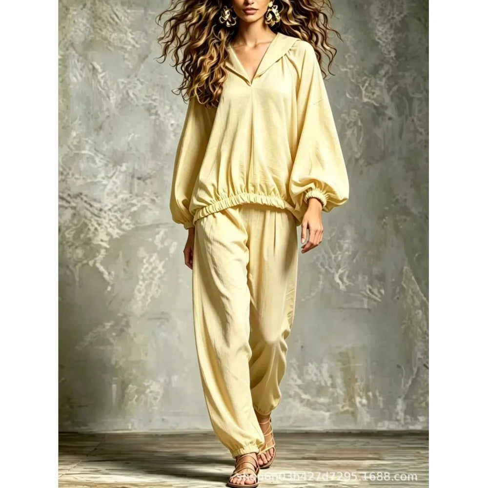 Emery Lantern Sleeve Lounge Set