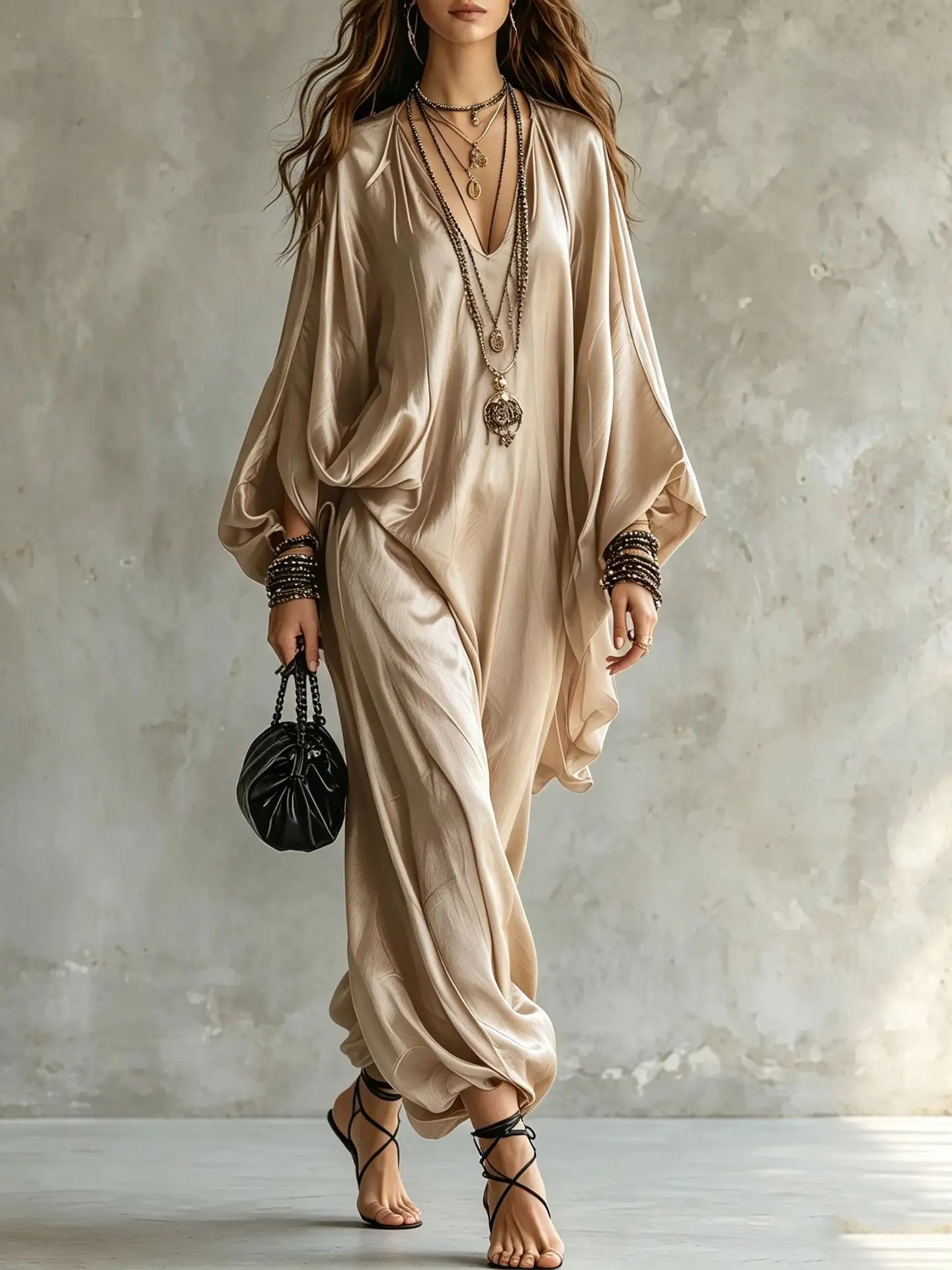 Solana Satin Wide Leg Jumpsuit