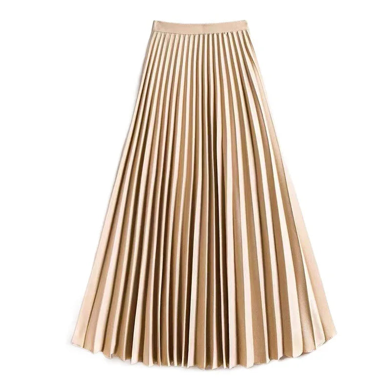 Helena Pleated A-Line Skirt