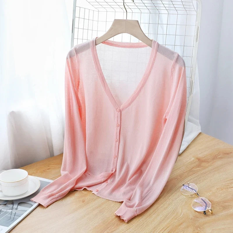 Georgia Ice Silk Cardigan