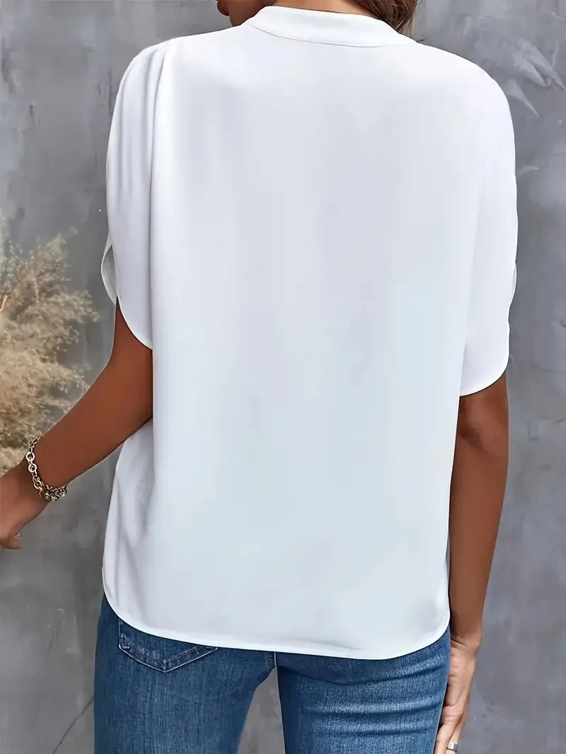 Clarke Silk Drape Blouse