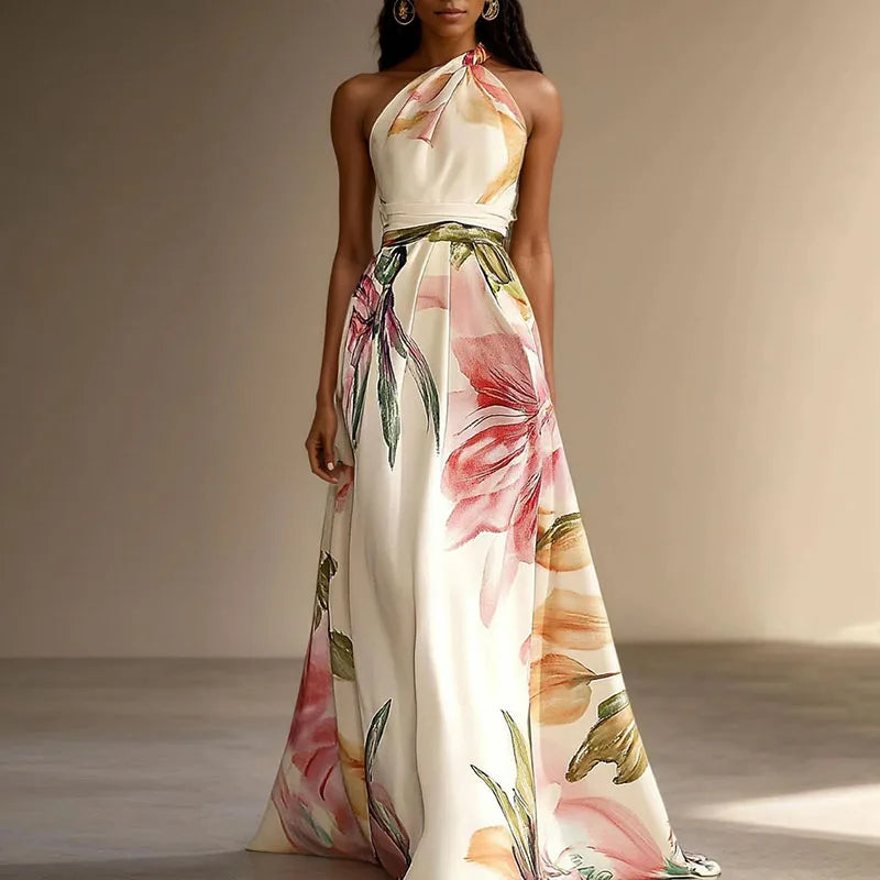 Verona Floral Wedding Guest Maxi Dress