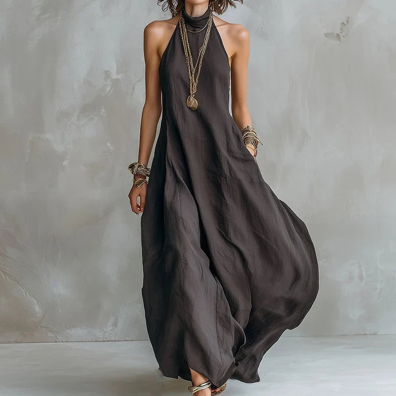 Nadia Halter Flowy Maxi Dress