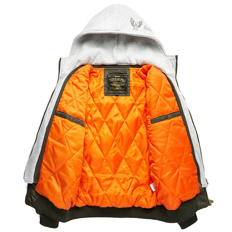 Montclair Men Hooded Tough Bomber Jacket