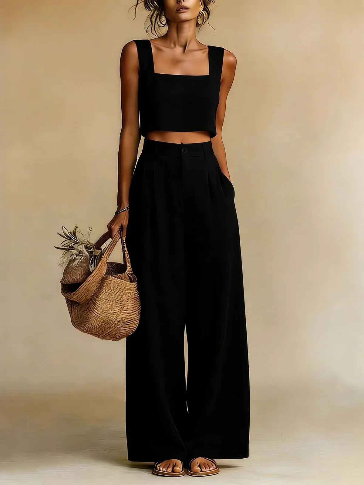 Lillian Palazzo Pants Set