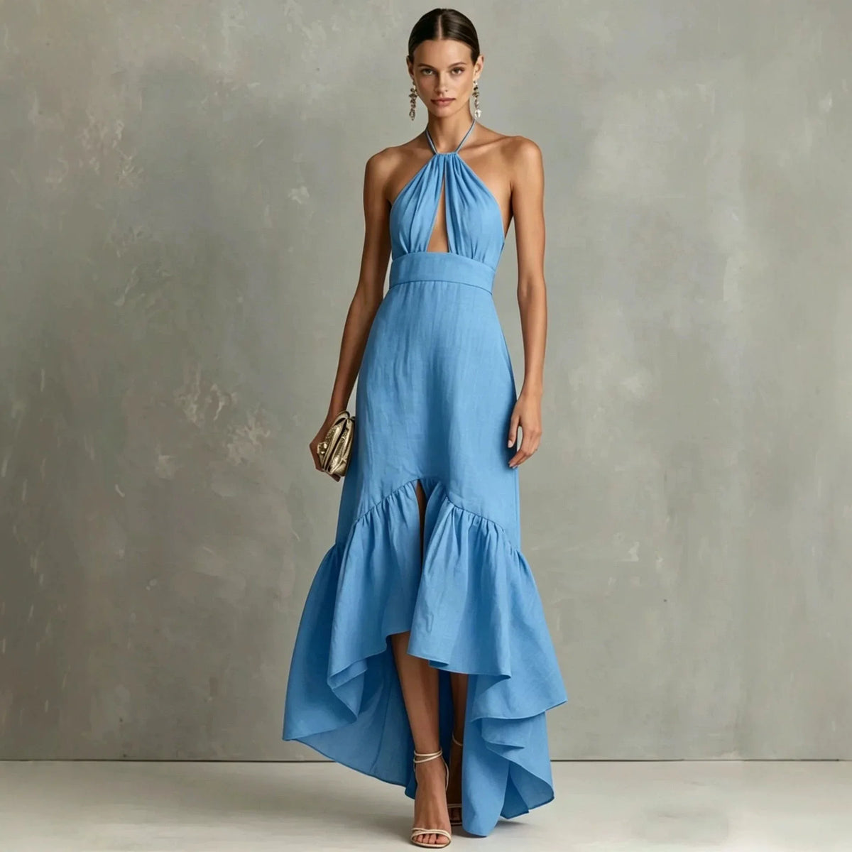 Bethany Halter Wedding Guest Dress