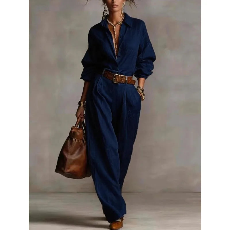 Avleena Button Down Lounge Set